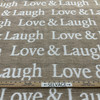 Modern Coastal Love and Laugh Donegal Woven Natural | Heavyweight Woven Fabric | Home Decor Fabric | 54" Wide